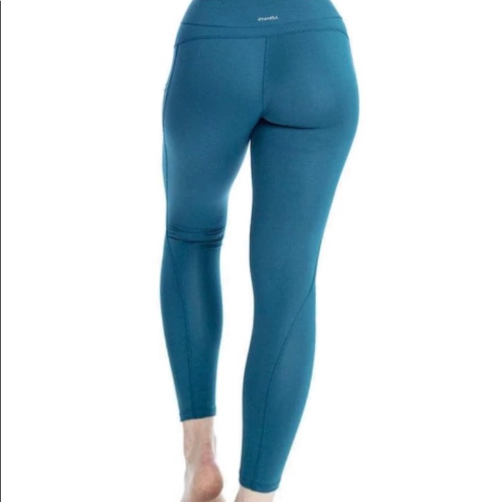 HANDFUL || Mid Rise 7/8 Pocket Leggings in Teal - SZ XS ⭐️NWT⭐️